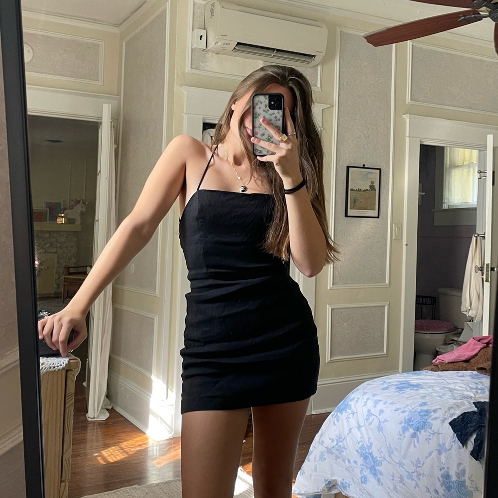 Zara black dress
